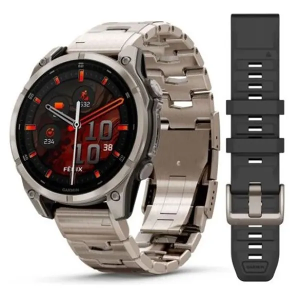 Garmin Fenix 8 Amoled Titanium 47 Mm älykello 010-02904-40 Discount