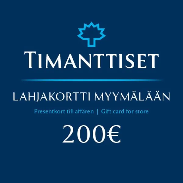 Lahjakortti Myymälään 200 € Online