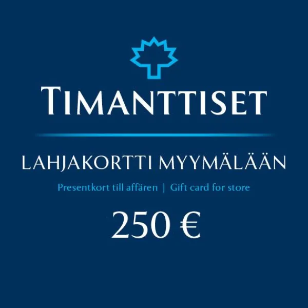 Lahjakortti Myymälään 250 € Discount