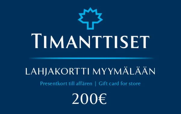 Lahjakortti Myymälään 200 € Online