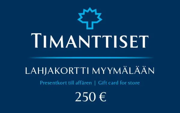 Lahjakortti Myymälään 250 € Discount