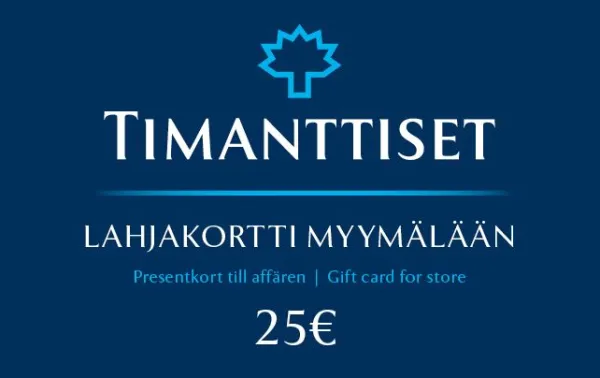 Lahjakortti Myymälään 25 € Outlet