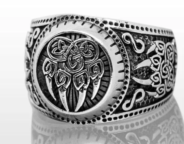 Northern Viking Jewelry Karhunkäpälä Hopeasormus Miesten NVJ-H-SO012 Online