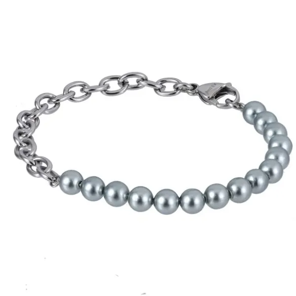 Steel Plus Pearl Teräsrannekoru BSS904 SS CHAIN GREY Clearance